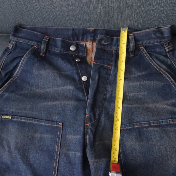 Diesel Hardware Denim Division Oversized Made in Italy 100% Cotton Size 32 Jeans - Picture 9 of 16